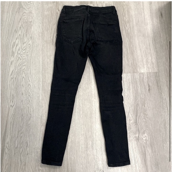 Zara - hi rise skinny black jeans women size 2 - Picture 2 of 4